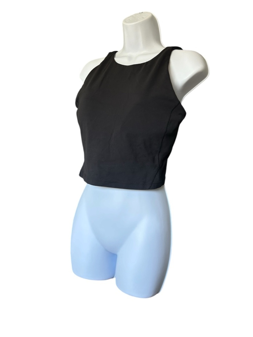 lululemon athletica Black Cropped Workout Tank